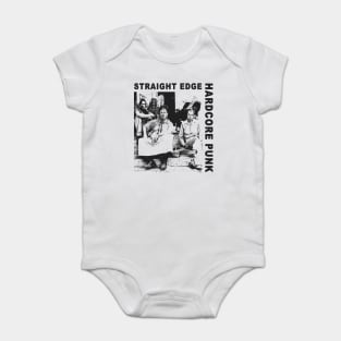 classic straight edge hardcore punk Baby Bodysuit